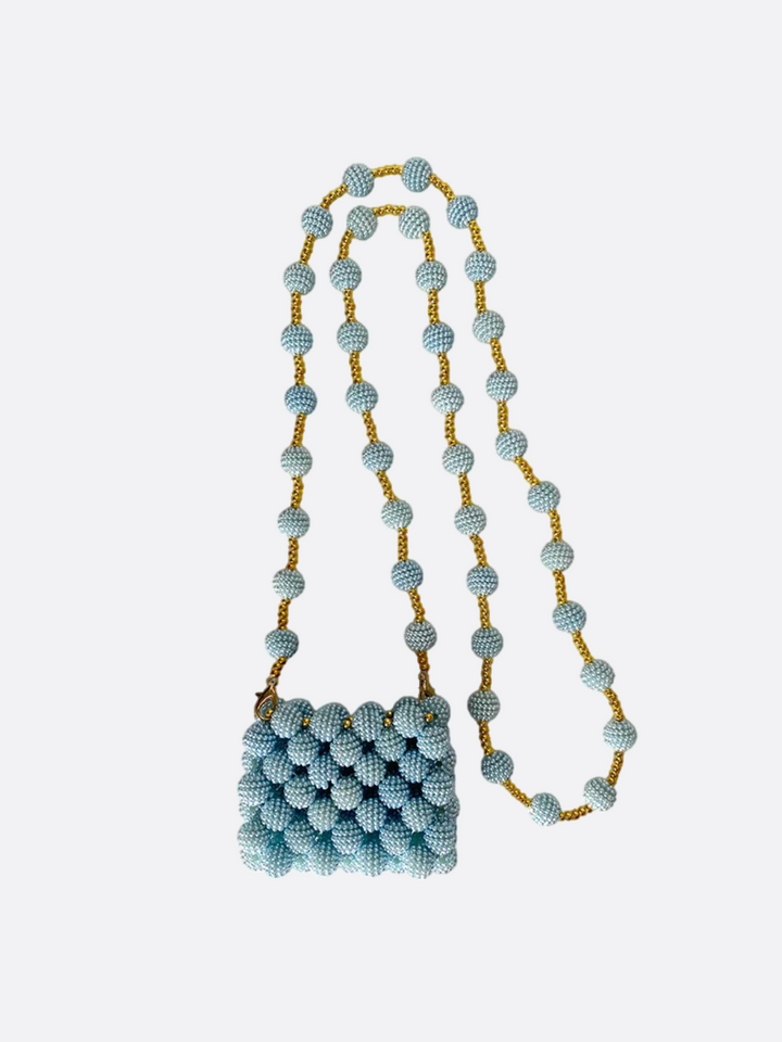sac perle bleu ciel