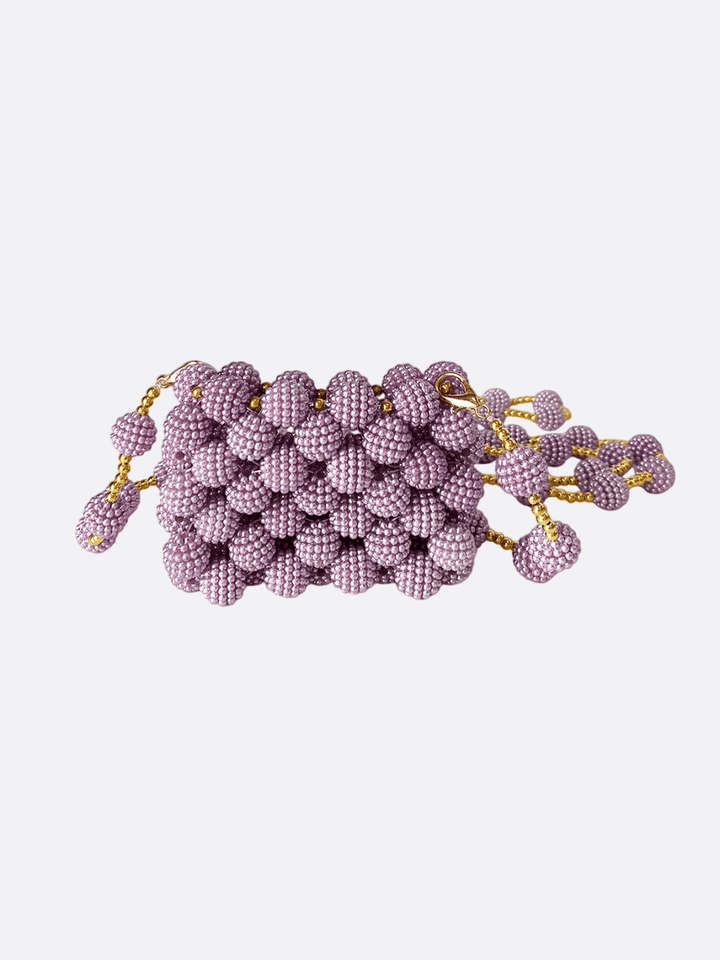 mini sac perle mauve
