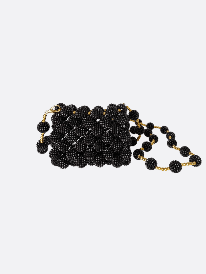 mini sac perle noir