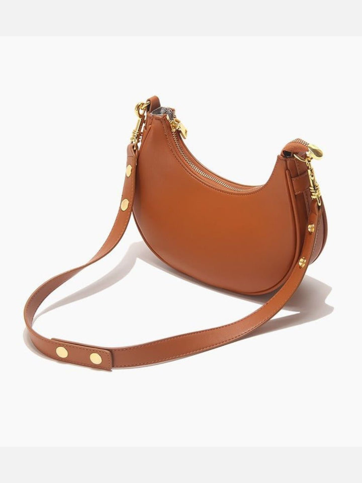 Sac d'épaule demi-lune en cuir
